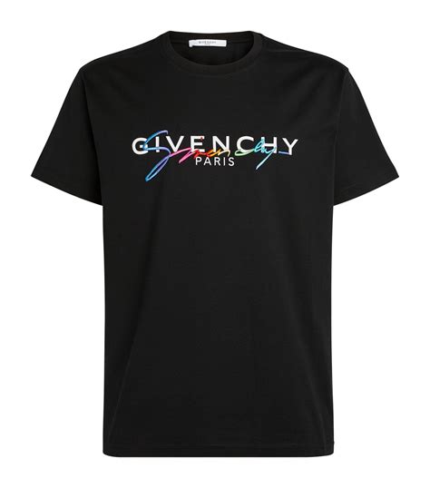 givenchy signature t shirt black|givenchy t shirt men price.